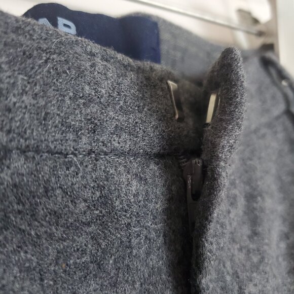 Gap Vintage Dress Pants Gray 0 Virgin Wool Y2K Business Preppy Academia Trousers - Picture 5 of 13